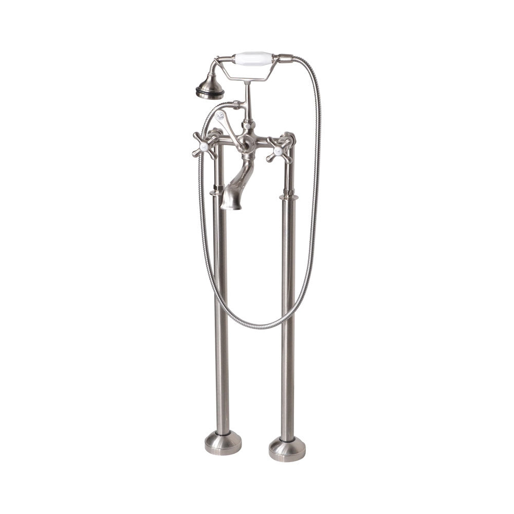 “Victoriana Freestanding Tub Faucet” in Brushed Nickel