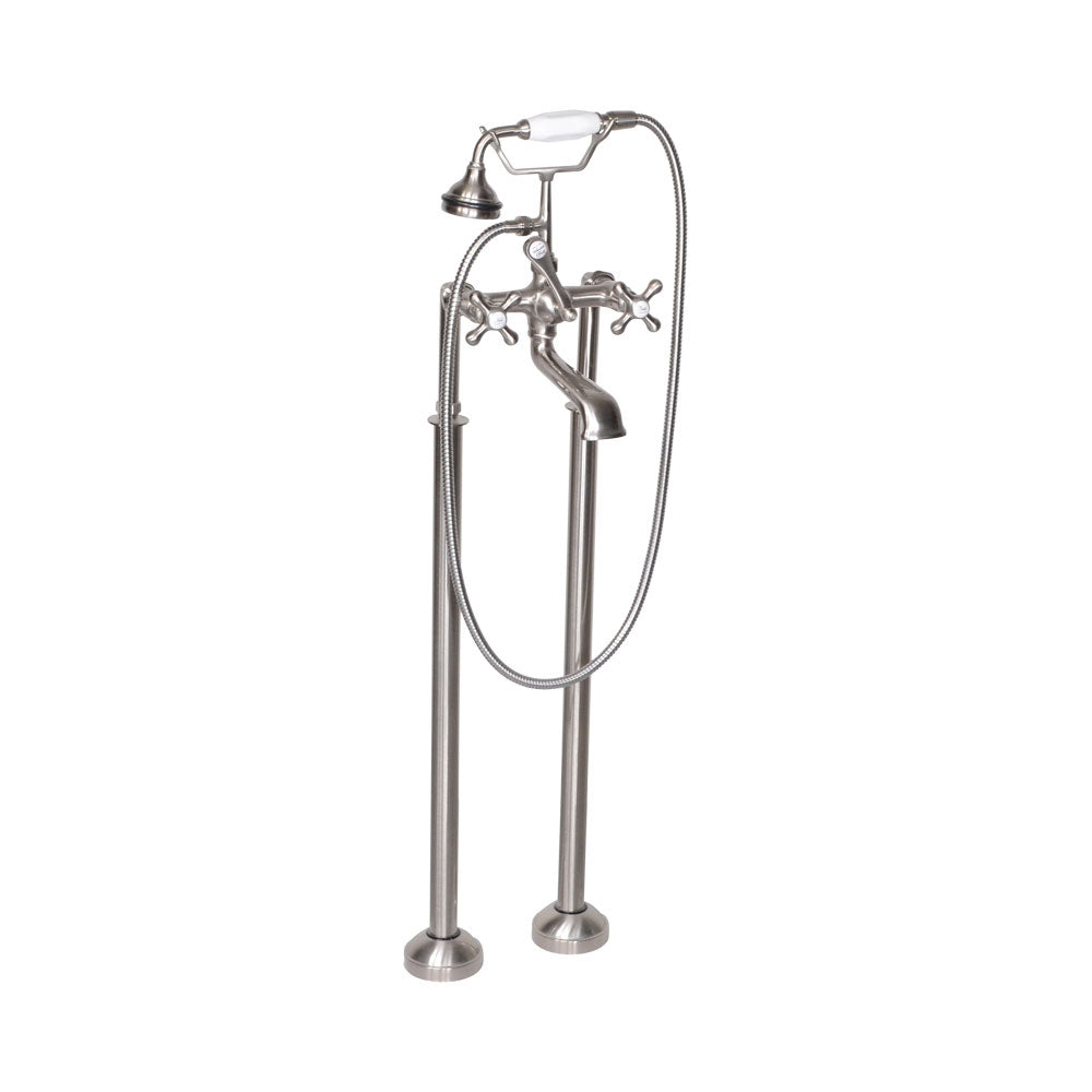 “Victoriana Freestanding Tub Faucet” in Brushed Nickel