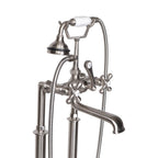 “Victoriana Freestanding Tub Faucet” in Brushed Nickel