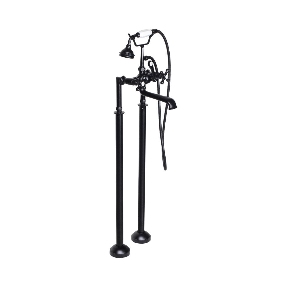 “Victoriana Freestanding Tub Faucet” in Matte Black