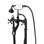 “Victoriana Freestanding Tub Faucet” in Matte Black