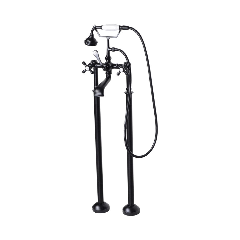 “Victoriana Freestanding Tub Faucet” in Matte Black