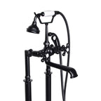 “Victoriana Freestanding Tub Faucet” in Matte Black