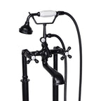 “Victoriana Freestanding Tub Faucet” in Matte Black
