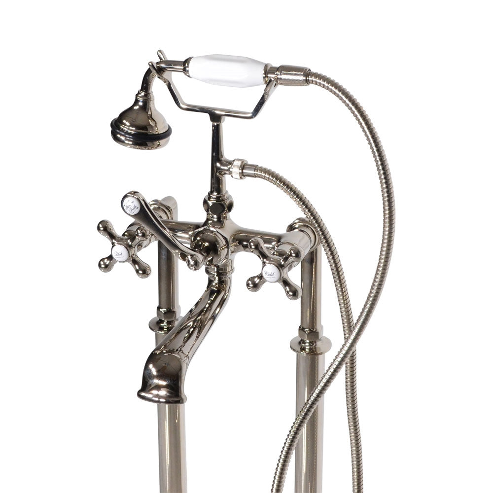 “Victoriana Freestanding Tub Faucet” in Polished Nickel