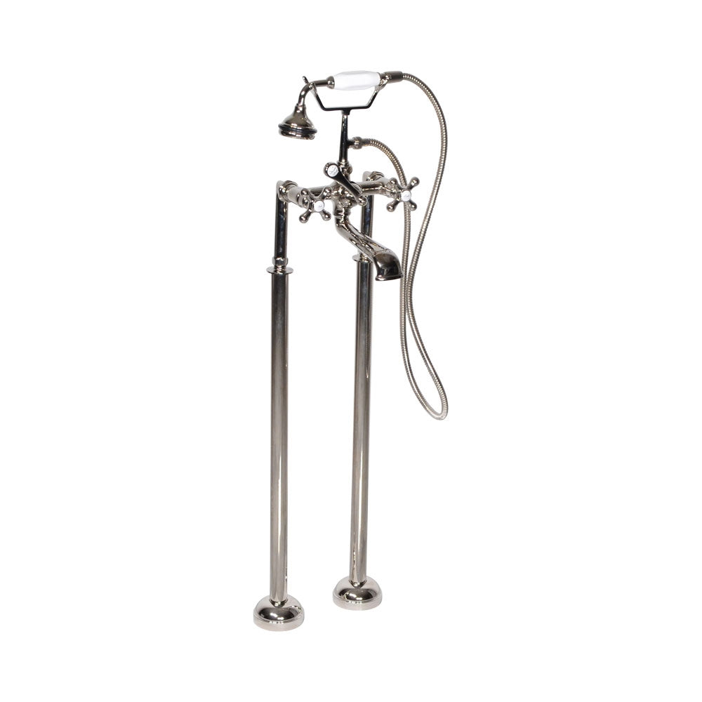 “Victoriana Freestanding Tub Faucet” in Polished Nickel
