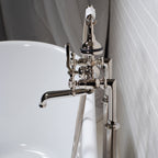 “Victoriana Freestanding Tub Faucet” in Polished Nickel