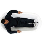 “SanSiro SS67W” 67 Inch “Water Jetted” Single Slipper Clawfoot Tub Package