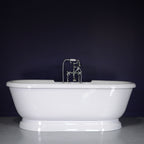 “SanSiro SSPD69W” 69 Inch “Water Jetted” Double Ended Pedestal Tub Package