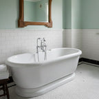 “SanSiro SSPD69W” 69 Inch “Water Jetted” Double Ended Pedestal Tub Package