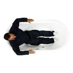 “SanSiro SSPD69W” 69 Inch “Water Jetted” Double Ended Pedestal Tub Package