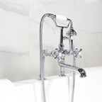“SanSiro SSPD69W” 69 Inch “Water Jetted” Double Ended Pedestal Tub Package