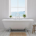 “SanSiro SS69W” 69 Inch “Water Jetted” Double Ended Clawfoot Tub Package