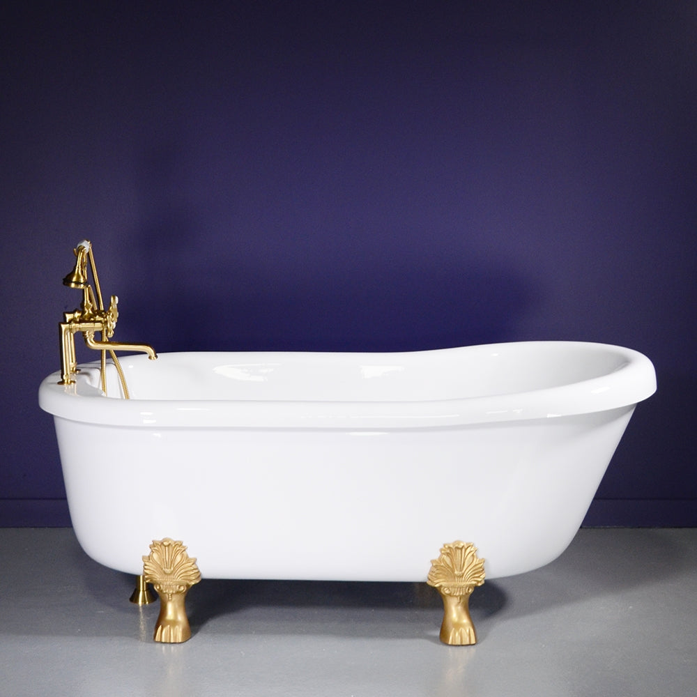 “SanSiro SS73A Heated Air Jetted” 73" Single Slipper Clawfoot Tub Package