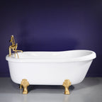 “SanSiro SS73W Whirlpool Water Jetted” 73 " Single Slipper Clawfoot Tub Package