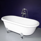 “SanSiro SS75A Heated Air Jetted” 75" Double Ended Clawfoot Tub