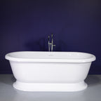 “SanSiro SS75PDW” 75 Inch “Water Jetted” Double Ended Pedestal Tub