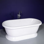 “SanSiro SS75PDW” 75 Inch “Water Jetted” Double Ended Pedestal Tub