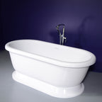 “SanSiro SS75PDW” 75 Inch “Water Jetted” Double Ended Pedestal Tub