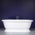 “SanSiro SS75PDW” 75 Inch “Water Jetted” Double Ended Pedestal Tub