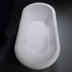 “SanSiro SS75PDW” 75 Inch “Water Jetted” Double Ended Pedestal Tub