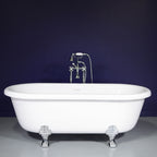 “SanSiro SS75W” 75 Inch “Water Jetted” Double Ended Clawfoot Tub