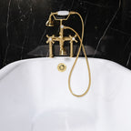 “SanSiro SSPD67W” 67 Inch “Water Jetted” Single Slipper Pedestal Tub Package