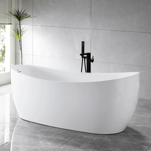 59" x 32" Air Jetted Water Heated Tub “SanSiro Antium 59EAirSpa” Reinforced Acrylic