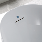 “SanSiro Antium 67EAirSpa Heated Air Jetted plus Heated Water” 67" x 32" End Drain Freestanding Tub