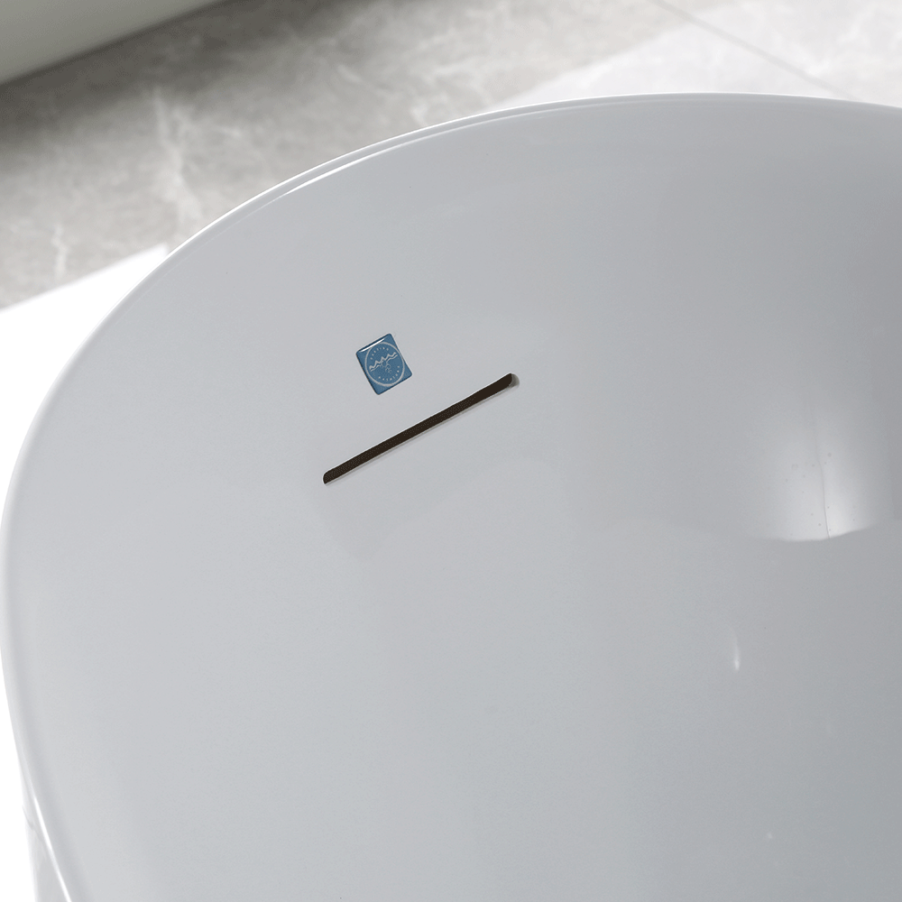“SanSiro Antium 67ESpa Heated Air Jetted plus Heated Water” 67 x 32 Inch End Drain Freestanding Acrylic Bathtub