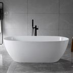 “SanSiro Aquino59C with Foam Insluated Cavity Walls” 59" x 32" Acrylic Freestanding Tub