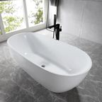 “SanSiro Aquino71C with Foam Insulated Cavity Walls” 71" x 32" Acrylic Freestanding Tub
