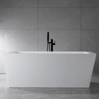 “SanSiro Asti67E” 67 x 34 inch “Foam Insulated Cavity Walls” Acrylic Freestanding Bathtub