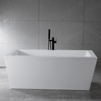 “SanSiro Asti67E” 67 x 34 inch “Foam Insulated Cavity Walls” Acrylic Freestanding Bathtub