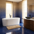 “SanSiro Augusta67CHS Hydro-Spa Whirlpool Water & Heated Air Jetted” 67"x 34" Center Drain Freestanding Tub with Zone Power Control