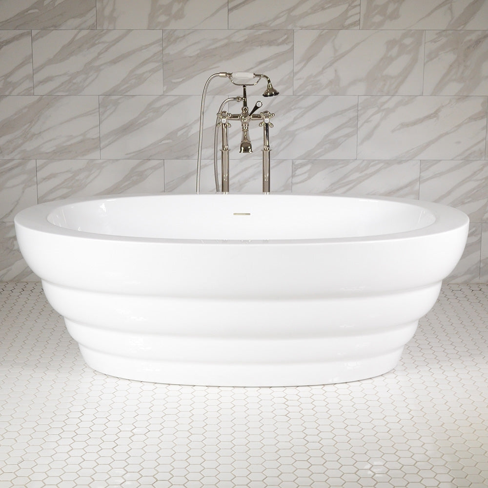 “SanSiro Cosmos67C” 67 x 36 inch Acrylic Freestanding Bathtub