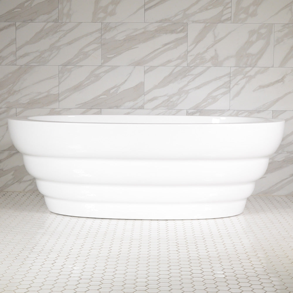 “SanSiro Cosmos67C” 67 x 36 inch Acrylic Freestanding Bathtub