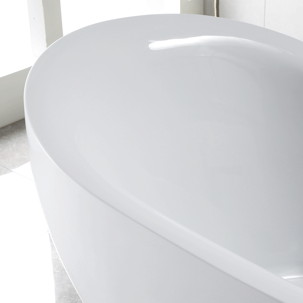 “SanSiro Feronia 71ESpa Heated Air Jetted plus Heated Water” 71 x 35 Inch End Drain Freestanding Acrylic Bathtub