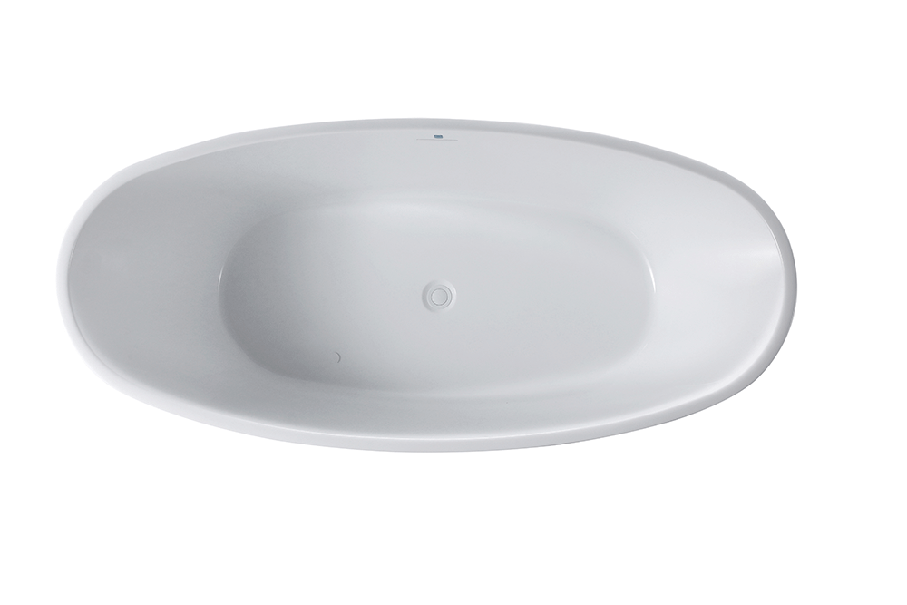 “SanSiro Genoa59C” 59 x 31 inch “Foam Insulated Cavity Walls” Acrylic Freestanding Bathtub