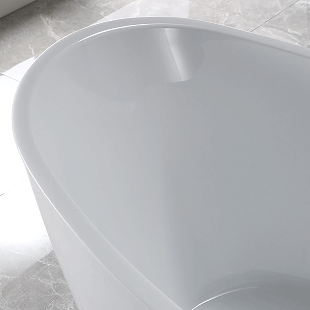 “SanSiro Genoa67C” 67 x 32 inch “Foam Insulated Cavity Walls” Acrylic Freestanding Bathtub