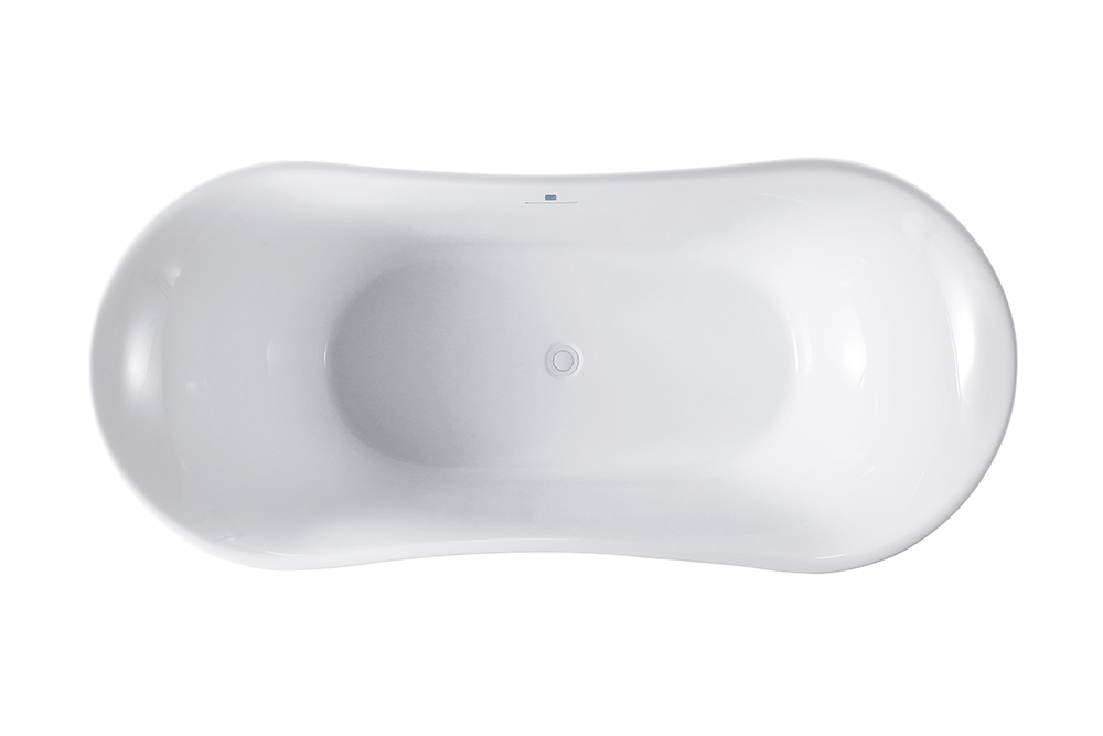 “SanSiro Luca67C” 67 x 31 inch  Acrylic Freestanding Bathtub with Foam Insulation