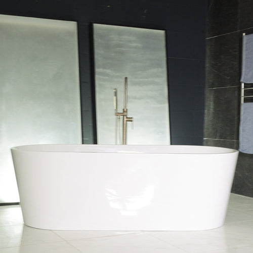 59" x 30" Air Jetted Water Heated Tub “SanSiro Napoli 59CBAirSpa” Reinforced Acrylic