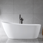“SanSiro Roma67E” 67 x 32 inch Acrylic Freestanding Bathtub with Foam Insulation