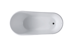“SanSiro Roma67E” 67 x 32 inch Acrylic Freestanding Bathtub with Foam Insulation
