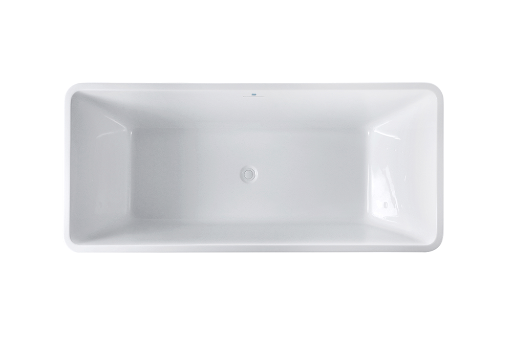 “Freestanding Tub 67 x 31 inch” SanSiro Trigoso67C  Acrylic Bathtub with Foam Insulation