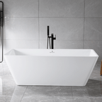 “Freestanding Tub 67 x 31 inch” SanSiro Trigoso67C  Acrylic Bathtub with Foam Insulation