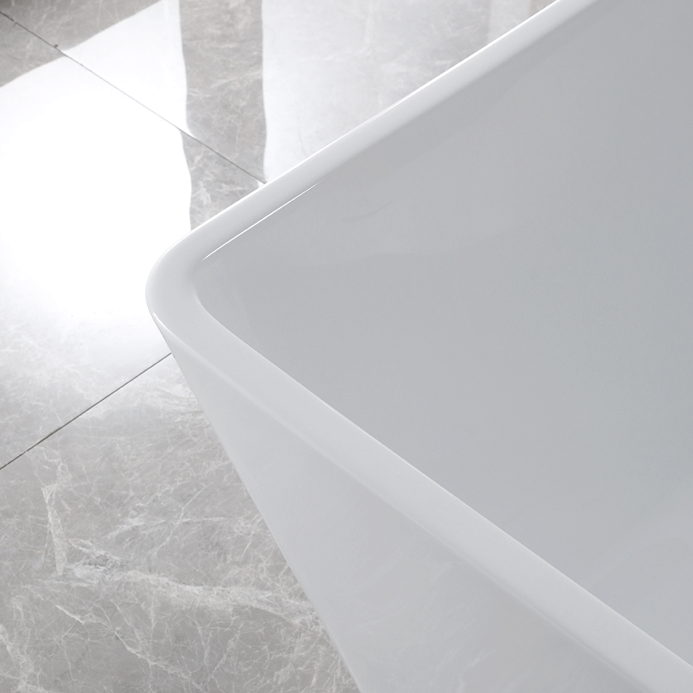 “Freestanding Tub 67 x 31 inch” SanSiro Trigoso67C  Acrylic Bathtub with Foam Insulation