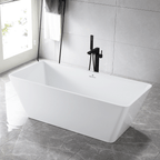 “Freestanding Tub 67 x 31 inch” SanSiro Trigoso67C  Acrylic Bathtub with Foam Insulation