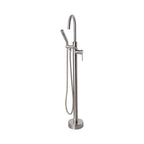 “The Waterlands No.172BN” Freestanding Floor Mounted Tub Faucet in Brushed Nickel