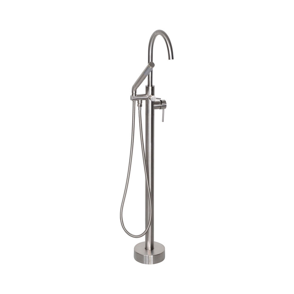 “The Waterlands No.172BN” Freestanding Floor Mounted Tub Faucet in Brushed Nickel